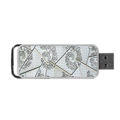 The Abstract Design On The Xuzhou Art Museum Portable Usb Flash (one Side) by Nexatart