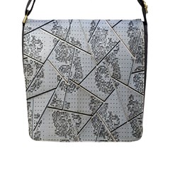 The Abstract Design On The Xuzhou Art Museum Flap Messenger Bag (l)  by Nexatart