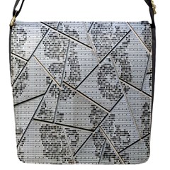 The Abstract Design On The Xuzhou Art Museum Flap Messenger Bag (s) by Nexatart