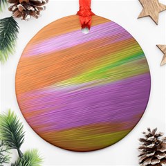 Metallic Brush Strokes Paint Abstract Texture Ornament (round) by Nexatart