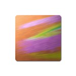 Metallic Brush Strokes Paint Abstract Texture Square Magnet Front