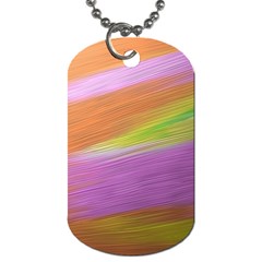 Metallic Brush Strokes Paint Abstract Texture Dog Tag (one Side) by Nexatart