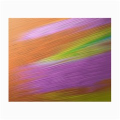 Metallic Brush Strokes Paint Abstract Texture Small Glasses Cloth (2-side) by Nexatart