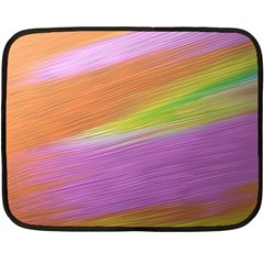 Metallic Brush Strokes Paint Abstract Texture Fleece Blanket (mini) by Nexatart