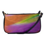 Metallic Brush Strokes Paint Abstract Texture Shoulder Clutch Bags Front