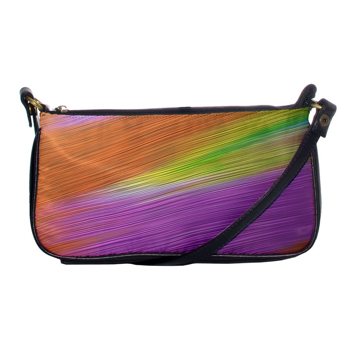 Metallic Brush Strokes Paint Abstract Texture Shoulder Clutch Bags