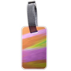 Metallic Brush Strokes Paint Abstract Texture Luggage Tags (two Sides) by Nexatart