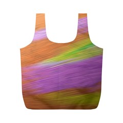 Metallic Brush Strokes Paint Abstract Texture Full Print Recycle Bags (m)  by Nexatart