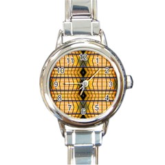 Light Steps Abstract Round Italian Charm Watch