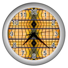 Light Steps Abstract Wall Clocks (silver)  by Nexatart