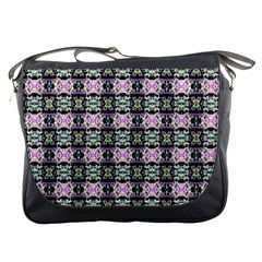 Colorful Pixelation Repeat Pattern Messenger Bags by Nexatart