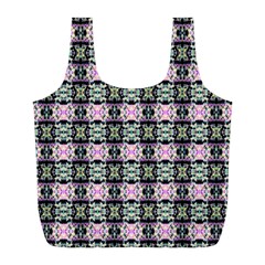 Colorful Pixelation Repeat Pattern Full Print Recycle Bags (l) 