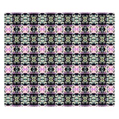 Colorful Pixelation Repeat Pattern Double Sided Flano Blanket (small) 