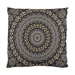 Celestial Pinwheel Of Pattern Texture And Abstract Shapes N Brown Standard Cushion Case (one Side) by Nexatart