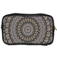 Celestial Pinwheel Of Pattern Texture And Abstract Shapes N Brown Toiletries Bags 2-side by Nexatart