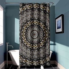 Celestial Pinwheel Of Pattern Texture And Abstract Shapes N Brown Shower Curtain 36  X 72  (stall)  by Nexatart