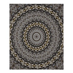 Celestial Pinwheel Of Pattern Texture And Abstract Shapes N Brown Shower Curtain 60  X 72  (medium)  by Nexatart