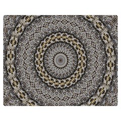 Celestial Pinwheel Of Pattern Texture And Abstract Shapes N Brown Double Sided Flano Blanket (medium)  by Nexatart