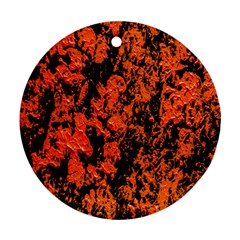 Abstract Orange Background Ornament (Round)