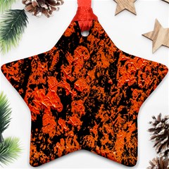 Abstract Orange Background Ornament (star) by Nexatart