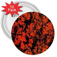 Abstract Orange Background 3  Buttons (10 pack) 