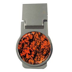 Abstract Orange Background Money Clips (Round) 