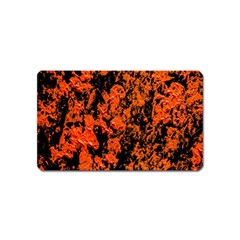 Abstract Orange Background Magnet (Name Card)