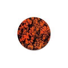 Abstract Orange Background Golf Ball Marker