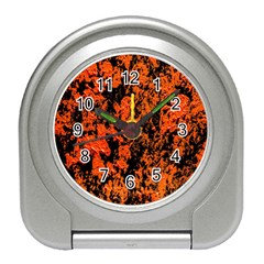 Abstract Orange Background Travel Alarm Clocks