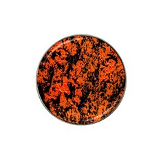 Abstract Orange Background Hat Clip Ball Marker