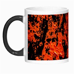 Abstract Orange Background Morph Mugs