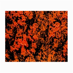 Abstract Orange Background Small Glasses Cloth