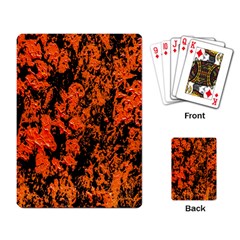 Abstract Orange Background Playing Card