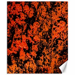 Abstract Orange Background Canvas 8  x 10 