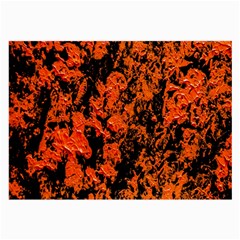 Abstract Orange Background Large Glasses Cloth