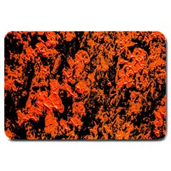 Abstract Orange Background Large Doormat 