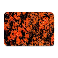 Abstract Orange Background Plate Mats