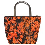 Abstract Orange Background Bucket Bags Back