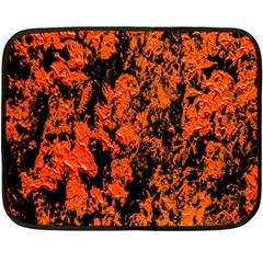 Abstract Orange Background Fleece Blanket (Mini)