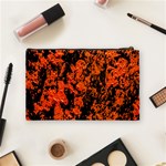 Abstract Orange Background Cosmetic Bag (Medium)  Back