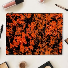 Abstract Orange Background Cosmetic Bag (XL)