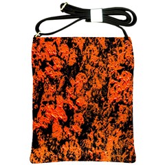 Abstract Orange Background Shoulder Sling Bags