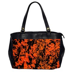 Abstract Orange Background Office Handbags (2 Sides) 