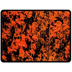 Abstract Orange Background Fleece Blanket (Large) 