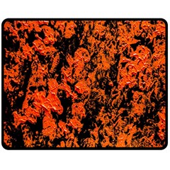 Abstract Orange Background Fleece Blanket (Medium) 