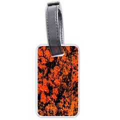 Abstract Orange Background Luggage Tags (one Side)  by Nexatart