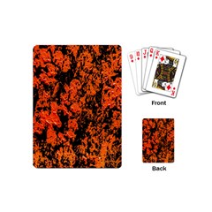 Abstract Orange Background Playing Cards (Mini) 