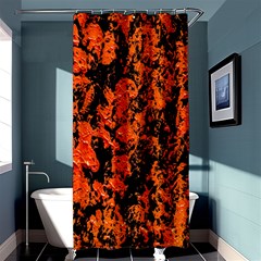 Abstract Orange Background Shower Curtain 36  x 72  (Stall) 