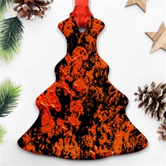 Abstract Orange Background Ornament (Christmas Tree) 