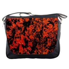 Abstract Orange Background Messenger Bags